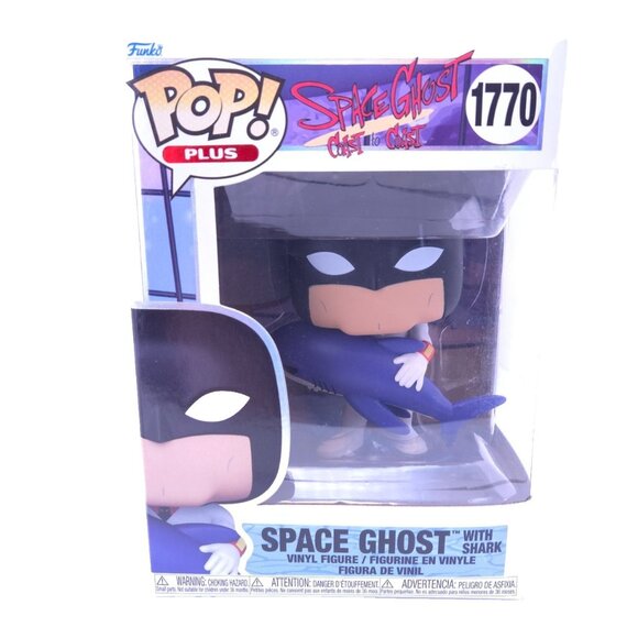 Funko POP! Space Ghost Coast to Coast 1770 Space Ghost with Shark Plus Figure - Picture 2 of 12